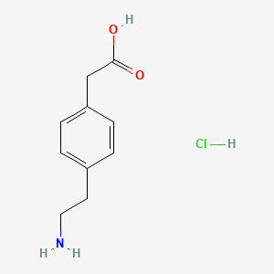 molecular formula C10H14ClNO2 B1443063 2-[4-(2-Aminoethyl)phenyl]acetic acid hydrochloride CAS No. 37563-54-5
