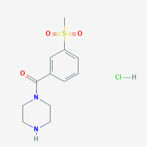 1-(3-Methanesulfonylbenzoyl)piperazine hydrochloride