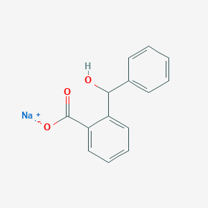 molecular formula C14H11NaO3 B1443070 Sodium 2-[hydroxy(phenyl)methyl]benzoate CAS No. 1334148-94-5