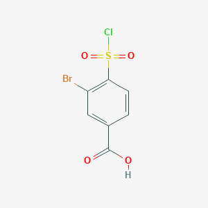 3-Bromo-4-(chlorosulfonyl)benzoic acid