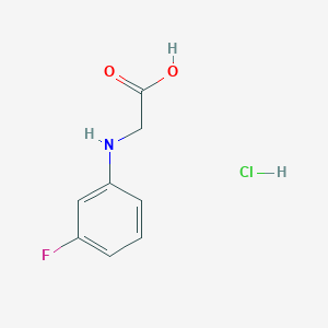 molecular formula C8H9ClFNO2 B1443076 2-[(3-Fluorophenyl)amino]acetic acid hydrochloride CAS No. 1306603-97-3