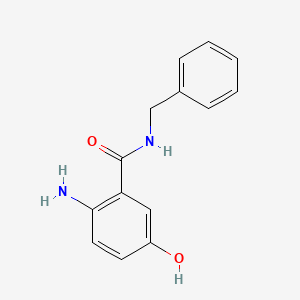 molecular formula C14H14N2O2 B1443078 2-amino-N-benzyl-5-hydroxybenzamide CAS No. 301528-54-1