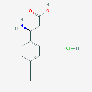 molecular formula C13H20ClNO2 B1443085 (3S)-3-amino-3-(4-tert-butylphenyl)propanoic acid hydrochloride CAS No. 1354970-50-5