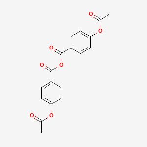 molecular formula C18H14O7 B14430856 4-(Acetyloxy)benzoic anhydride CAS No. 81511-50-4