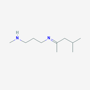 molecular formula C10H22N2 B14430858 N-Methyl-3-[(E)-(4-methylpentan-2-ylidene)amino]propan-1-amine CAS No. 79444-33-0