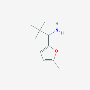 molecular formula C10H17NO B1443088 2,2-Dimethyl-1-(5-methylfuran-2-yl)propan-1-amine CAS No. 1248355-64-7