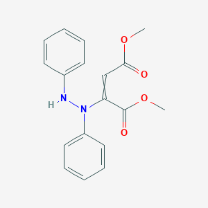 molecular formula C18H18N2O4 B14430944 Dimethyl 2-(1,2-diphenylhydrazinyl)but-2-enedioate CAS No. 77435-24-6