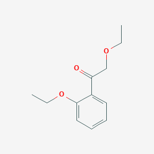 molecular formula C12H16O3 B14430962 Ethanone, 2-ethoxy-1-(2-ethoxyphenyl)- CAS No. 80292-71-3