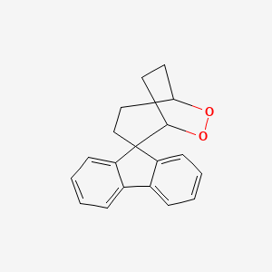 molecular formula C19H18O2 B14431005 Spiro[6,7-dioxabicyclo[3.2.2]nonane-2,9'-fluorene] CAS No. 82238-77-5