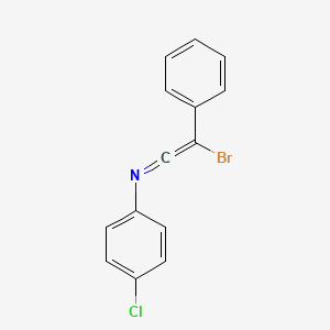 molecular formula C14H9BrClN B14431011 2-Bromo-N-(4-chlorophenyl)-2-phenylethen-1-imine CAS No. 79870-03-4