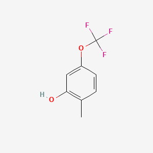 molecular formula C8H7F3O2 B1443102 2-Methyl-5-(trifluoromethoxy)phenol CAS No. 1261747-88-9