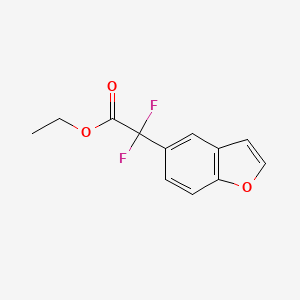 Benzofuran-5-yl-difluoroacetic acid ethyl ester
