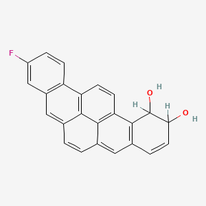 molecular formula C24H15FO2 B14431110 Benzo(ghi)picene-1,2-diol, 10-fluoro-1,2-dihydro- CAS No. 80115-71-5