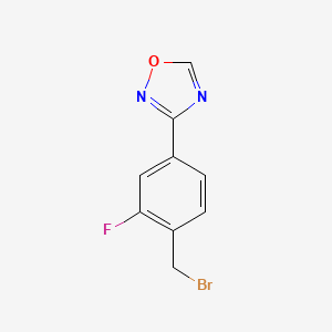 3-(4-(Bromomethyl)-3-fluorophenyl)-1,2,4-oxadiazole