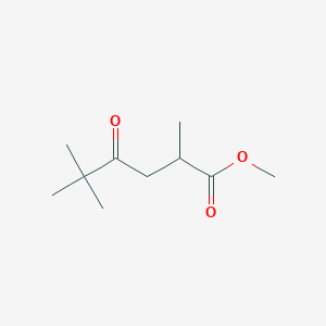 molecular formula C10H18O3 B14431182 Methyl 2,5,5-trimethyl-4-oxohexanoate CAS No. 77903-57-2