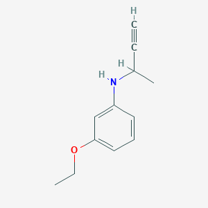 molecular formula C12H15NO B14431208 N-(But-3-yn-2-yl)-3-ethoxyaniline CAS No. 79874-40-1