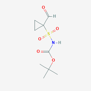 tert-butyl N-[(1-formylcyclopropyl)sulfonyl]carbamate