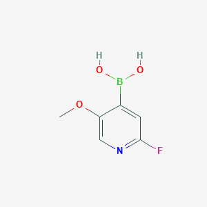 molecular formula C6H7BFNO3 B1443126 2-Fluoro-5-methoxypyridine-4-boronic acid CAS No. 1451392-17-8