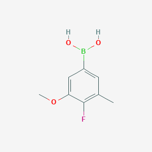 molecular formula C8H10BFO3 B1443127 4-氟-3-甲氧基-5-甲基苯基硼酸 CAS No. 1451392-02-1