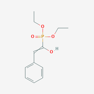 molecular formula C12H17O4P B14431274 Diethyl (1-hydroxy-2-phenylethenyl)phosphonate CAS No. 79439-61-5