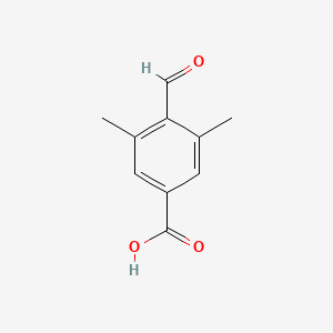 molecular formula C10H10O3 B1443130 4-Formyl-3,5-dimethylbenzoic acid CAS No. 538367-60-1
