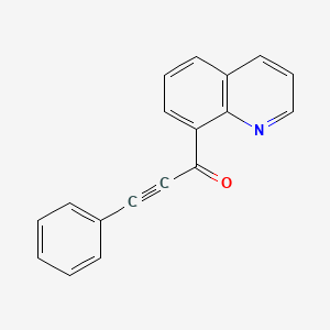 molecular formula C18H11NO B14431329 3-Phenyl-1-(quinolin-8-yl)prop-2-yn-1-one CAS No. 81051-14-1