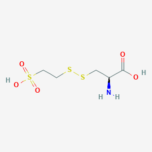 molecular formula C5H11NO5S3 B14431361 L-Alanine, 3-[(2-sulfoethyl)dithio]- CAS No. 77698-46-5