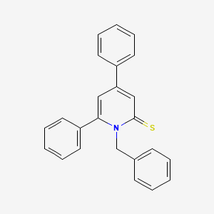 molecular formula C24H19NS B14431377 1-Benzyl-4,6-diphenylpyridine-2(1H)-thione CAS No. 76950-84-0