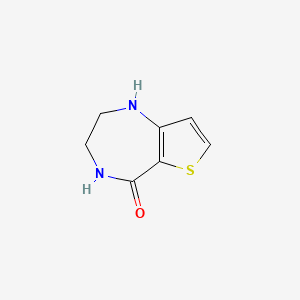 molecular formula C7H8N2OS B1443142 1H,2H,3H,4H,5H-噻吩并[3,2-e][1,4]二氮杂卓-5-酮 CAS No. 304021-16-7