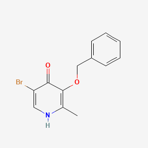 molecular formula C13H12BrNO2 B1443145 3-(Benzyloxy)-5-bromo-2-methyl-4-pyridinol CAS No. 906657-86-1
