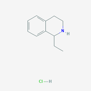 molecular formula C11H16ClN B1443146 1-Ethyl-1,2,3,4-tetrahydroisoquinoline hydrochloride CAS No. 103861-49-0