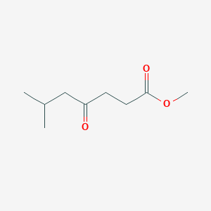 molecular formula C9H16O3 B14431488 Methyl 6-methyl-4-oxoheptanoate CAS No. 76678-33-6