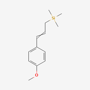 molecular formula C13H20OSi B14431490 [3-(4-Methoxyphenyl)prop-2-en-1-yl](trimethyl)silane CAS No. 82482-05-1