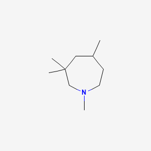 molecular formula C10H21N B14431544 1H-Azepine, hexahydro-1,3,3,5-tetramethyl- CAS No. 81810-85-7