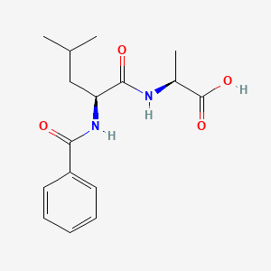 molecular formula C16H22N2O4 B14431561 N-Benzoyl-L-leucyl-L-alanine CAS No. 82364-19-0