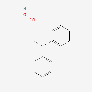 molecular formula C17H20O2 B14431564 2-Methyl-4,4-diphenylbutane-2-peroxol CAS No. 78485-00-4
