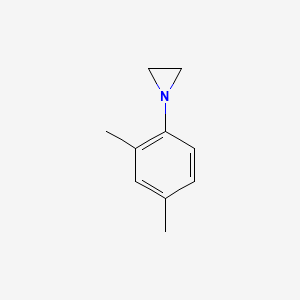 molecular formula C10H13N B14431649 N-(2,4-Dimethylphenyl)aziridine CAS No. 78376-89-3
