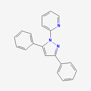 molecular formula C20H15N3 B14431682 2-(3,5-Diphenyl-1H-pyrazol-1-yl)pyridine CAS No. 76211-98-8