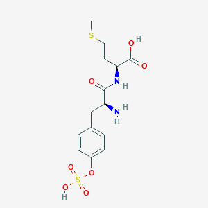 molecular formula C14H20N2O7S2 B14431688 O-Sulfo-L-tyrosyl-L-methionine CAS No. 80778-42-3