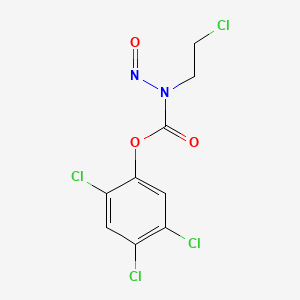 molecular formula C9H6Cl4N2O3 B14431707 2,4,5-Trichlorophenyl (2-chloroethyl)nitrosocarbamate CAS No. 80354-51-4