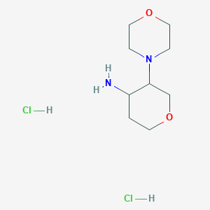 molecular formula C9H20Cl2N2O2 B1443173 3-(Morpholin-4-yl)oxan-4-amine dihydrochloride CAS No. 1311313-60-6
