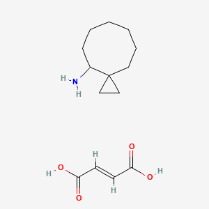 molecular formula C14H23NO4 B14431735 Spiro(2.7)decane-4-amine, fumarate CAS No. 79531-62-7