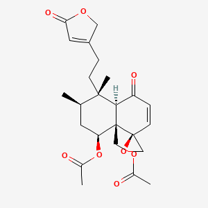 molecular formula C24H30O8 B14431752 Ajugareptansone B CAS No. 79495-91-3