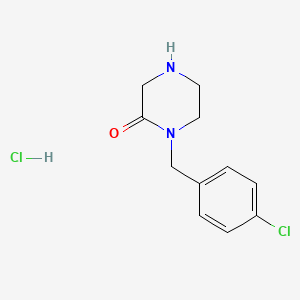 molecular formula C11H14Cl2N2O B1443178 1-(4-氯苄基)哌嗪-2-酮盐酸盐 CAS No. 1332528-44-5