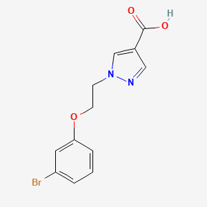 1-[2-(3-Bromophenoxy)ethyl]-1H-pyrazole-4-carboxylic acid