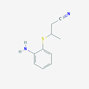 molecular formula C10H12N2S B1443184 3-[(2-Aminophenyl)sulfanyl]butanenitrile CAS No. 1269151-68-9