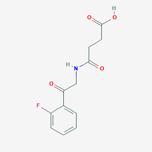 3-{[2-(2-Fluorophenyl)-2-oxoethyl]carbamoyl}propanoic acid