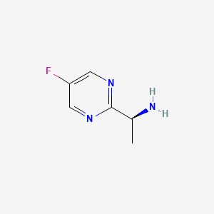 molecular formula C6H8FN3 B1443190 (S)-1-(5-Fluoropyrimidin-2-YL)ethanamine CAS No. 905587-29-3