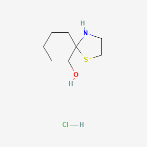 B1443194 1-Thia-4-azaspiro[4.5]decan-6-ol hydrochloride CAS No. 1221792-86-4