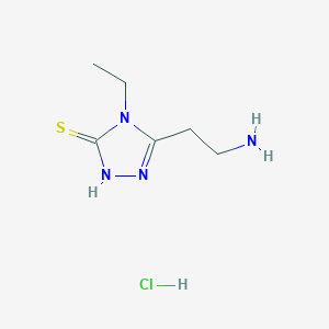 5-(2-aminoethyl)-4-ethyl-4H-1,2,4-triazole-3-thiol hydrochloride